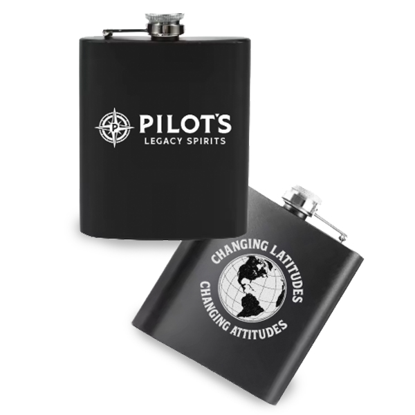 Pilot's Legacy 6oz. Black Flask