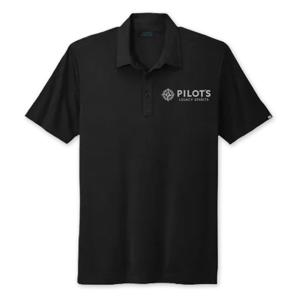 Pilot's Legacy Black Golf Shirt